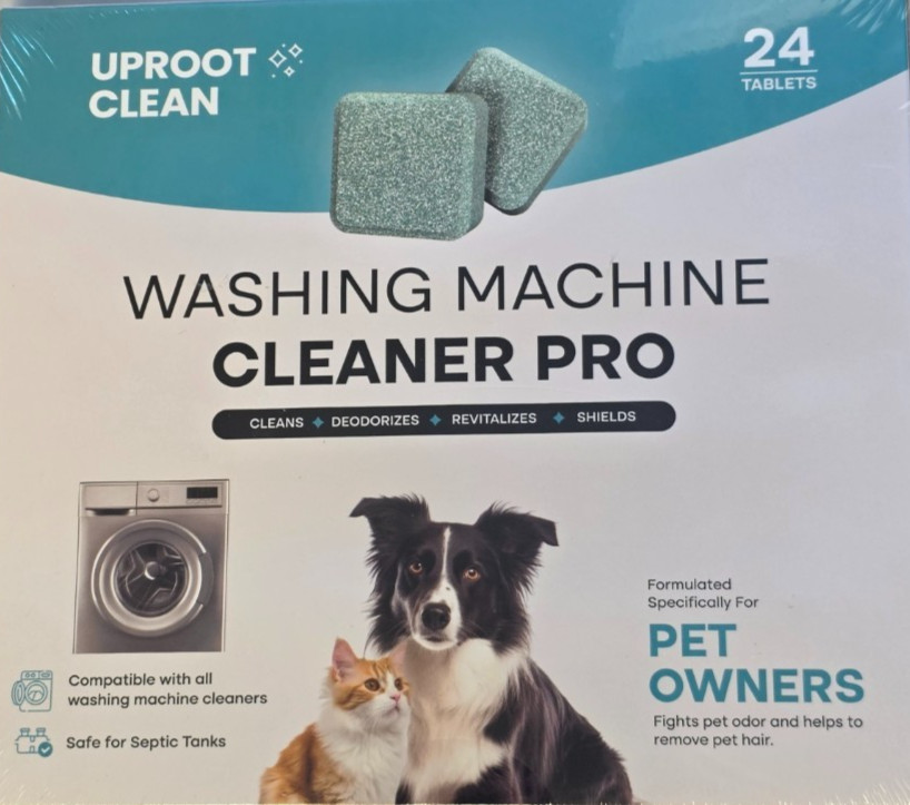 Uproot Clean Washing Machine Cleaner Tablets 24 Pack for a 12 Months NAME BRAND