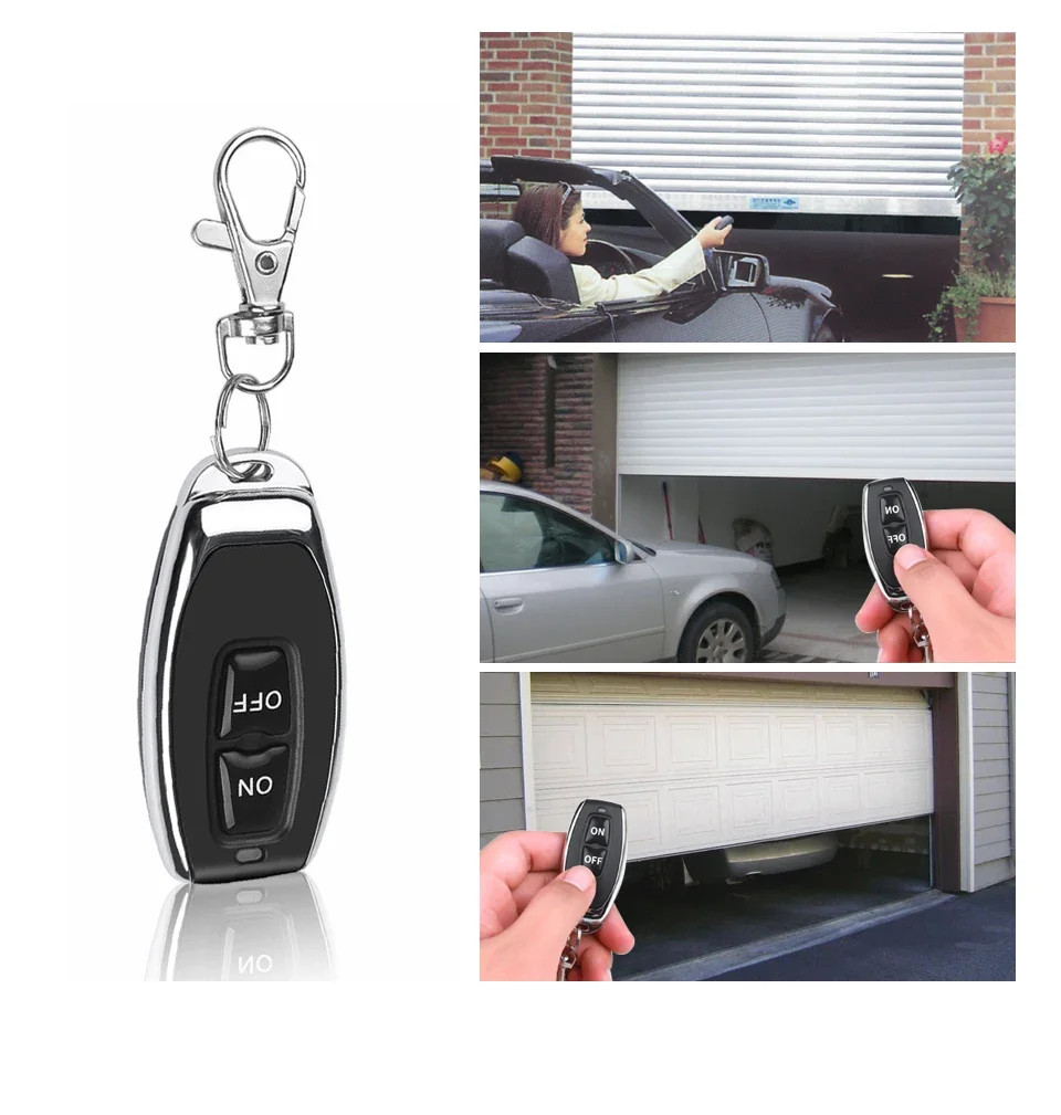 433MHz Wireless Remote Switch DC 12V 1CH RF Relay & 2CH Transmitter Door Lock