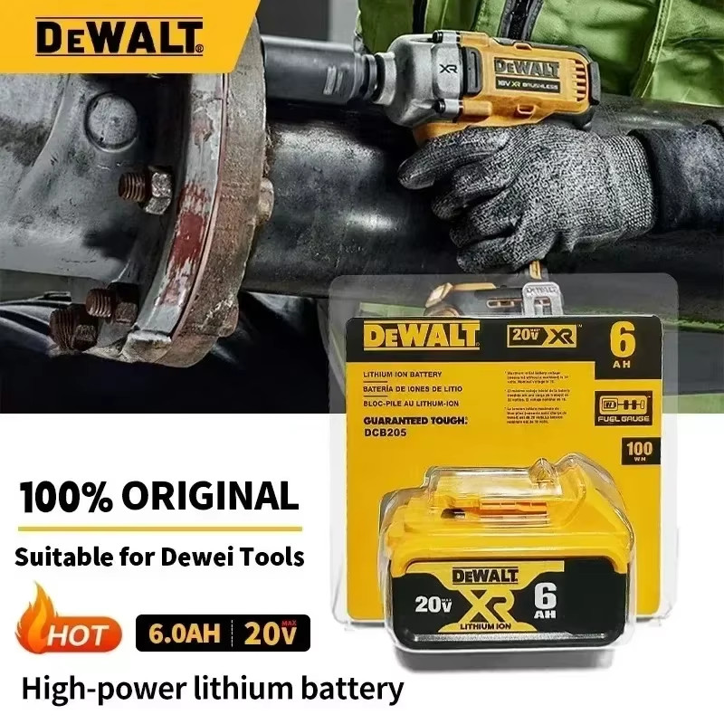 DeWalt 20V 6.0Ah Battery Replacement DCB184 DCB181 DCB182 Power Tool Pack ✅