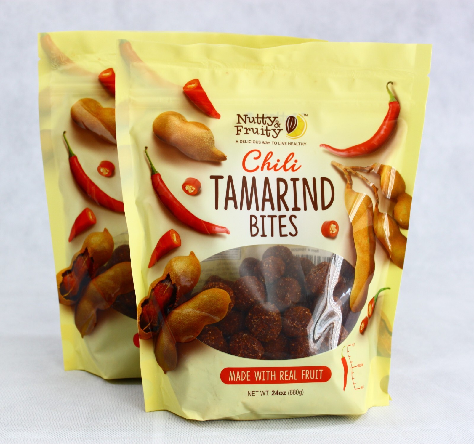 2 Bags of Nutty & Fruity Chili Tamarind Bites 24oz each Free Shipping Exp: 01/25