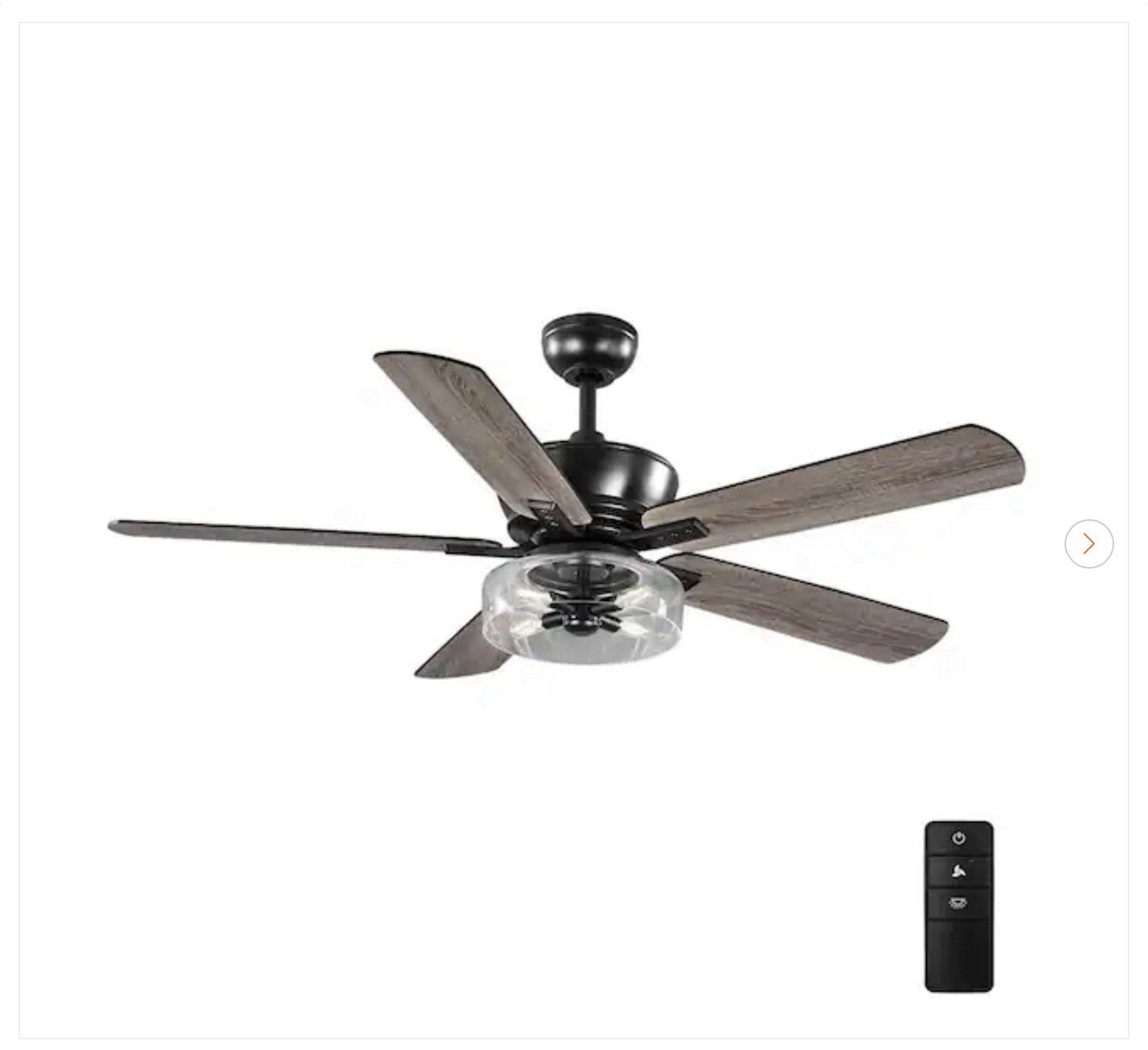 READ DESCRIPTION! HDC Aberwell 56” LED Indoor/outdoor Matte Black Ceiling Fan…