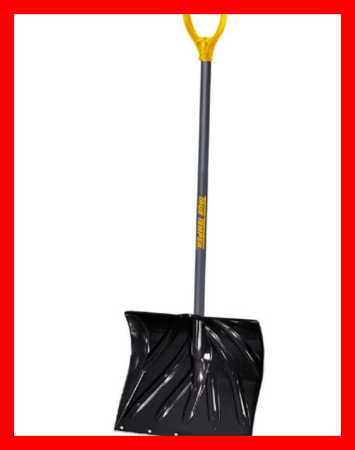 34.5 in. Steel Handle Plastic Blade Mountain Mover Snow Shovel