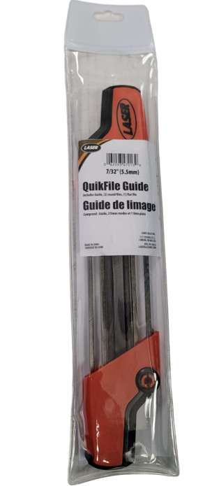 Laser 7/32 Chainsaw Quick File Guide Sharpener For Standard 3/8