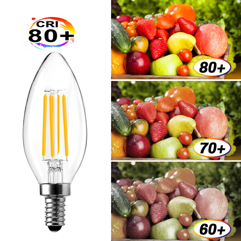 BRIMAX E12 LED Candle Light Bulbs Candelabra Chandelier Bulb Replacement 40W 60W
