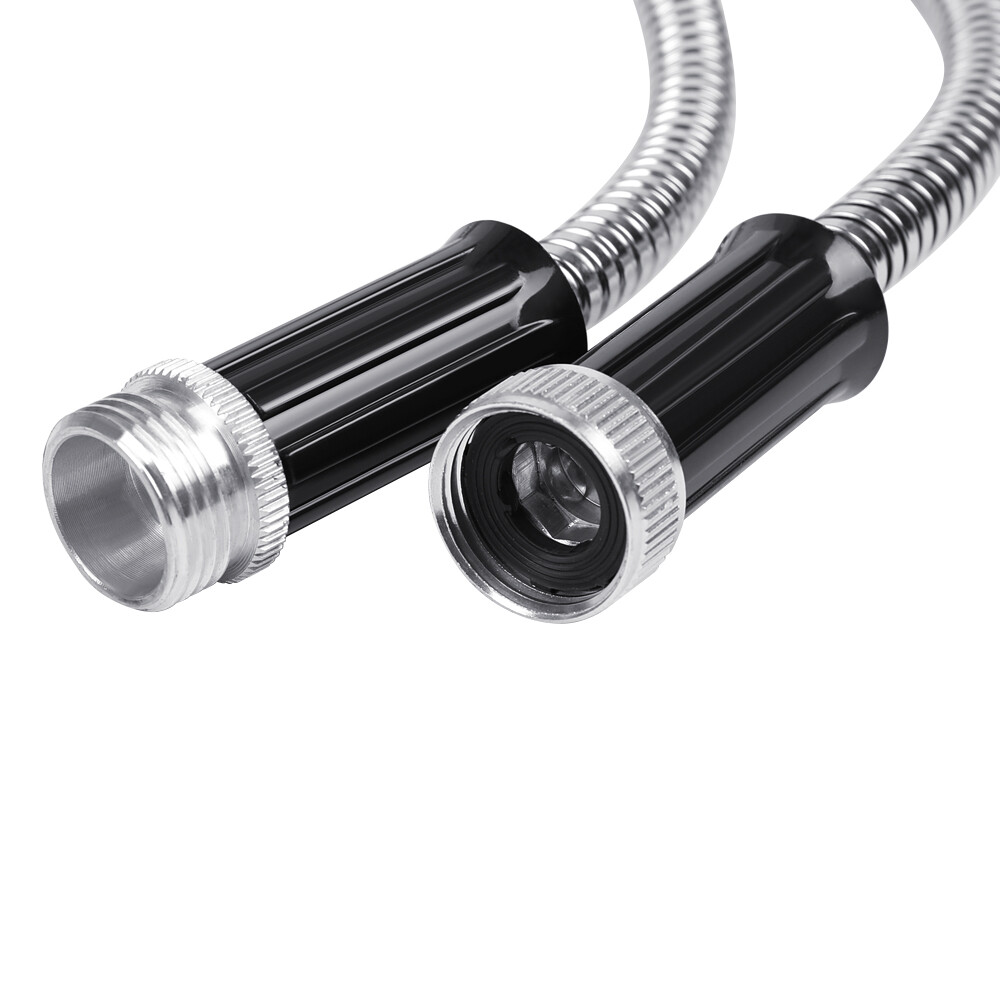 100FT Stainless Steel Metal Garden Water Hose Pipe Flexible Lightweight