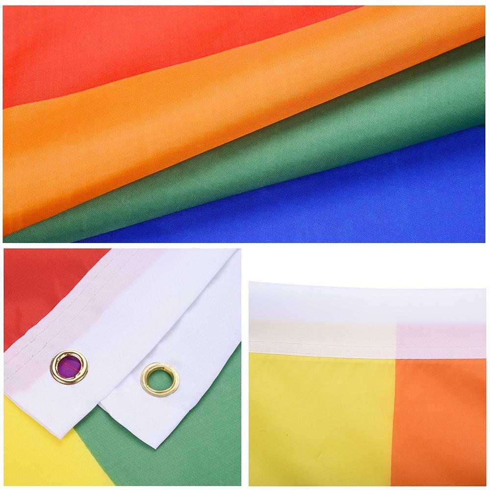 Rainbow Gay Pride Parade 3 x 5 ft Flag High Quality Printed Nylon FREE ship USA