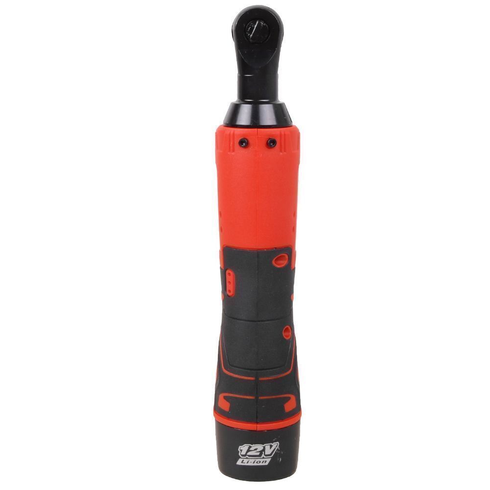 3/8” Electric Cordless Ratchet Right Angle Wrench Impact Power Tool 2 Battery