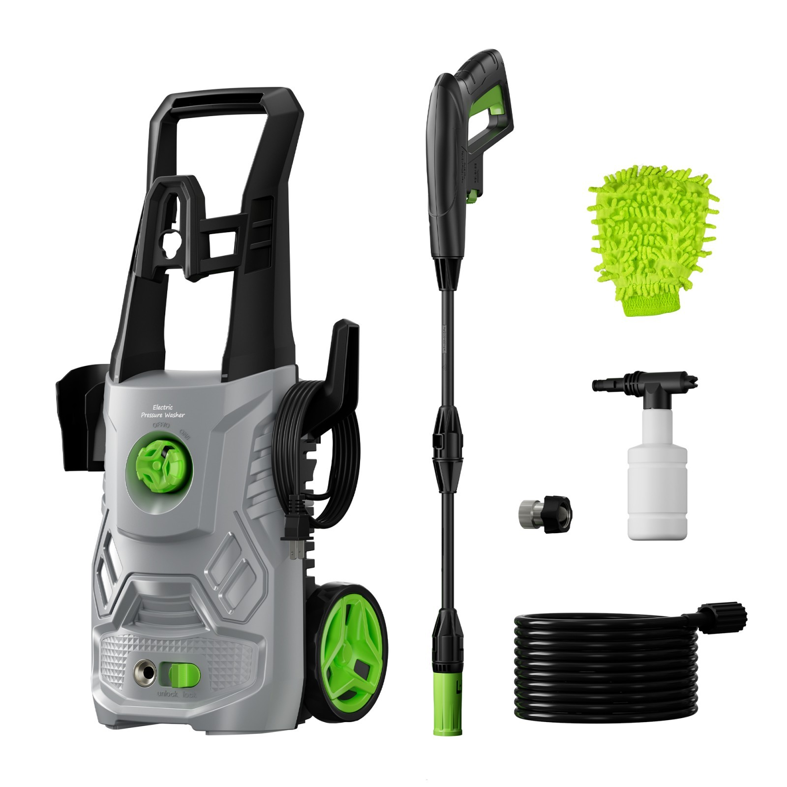 Electric Pressure Washer 4500PSI Powe Pressure Washer for Cars Fences Home Clean