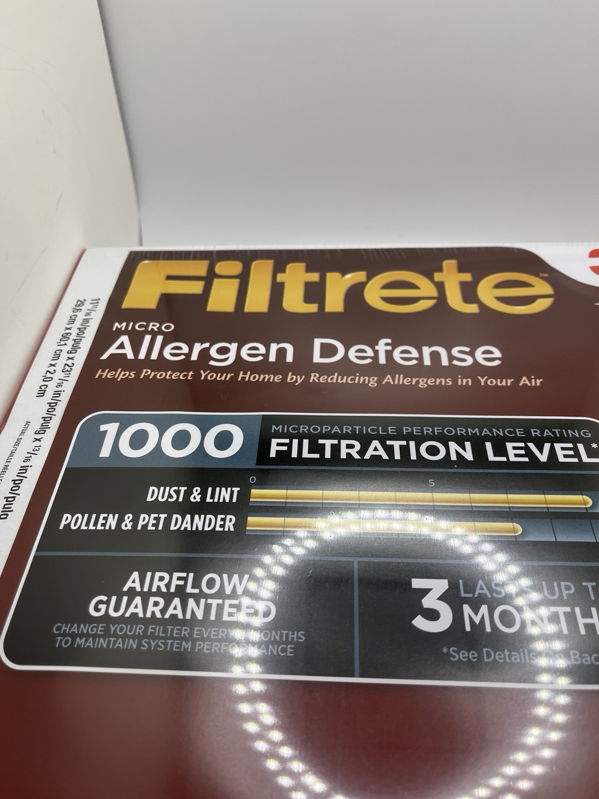 12x24x1 AC Furnace Air Filter MERV 11 – 3-Month Pack of 2