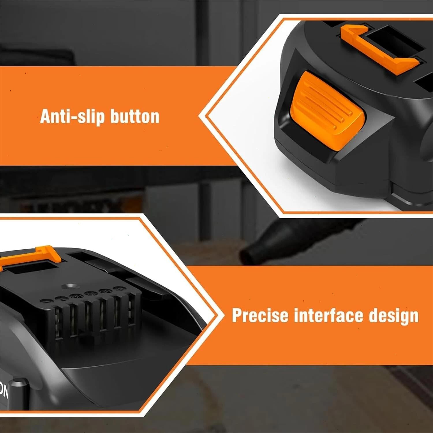 2pack 20V For WORX Extend Lithium-ion Battery 20 Volt WA3520 WA3525 WA3575 WG155