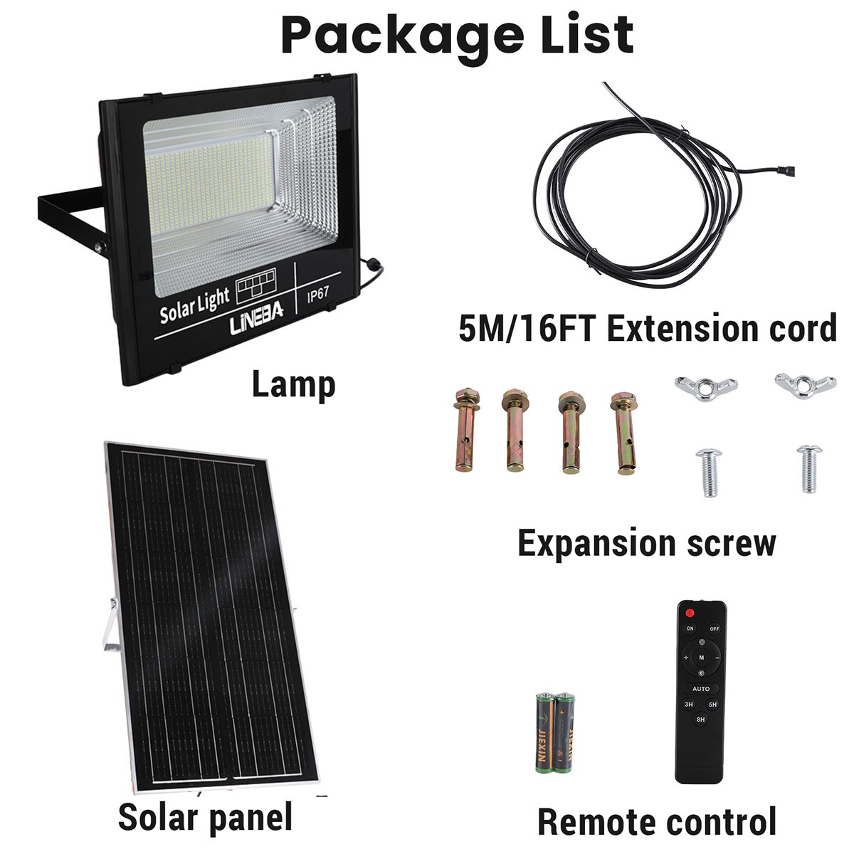 3000W 2000W Solar Lights Outdoor Security Flood Light Dusk to Dawn Solar Lamp