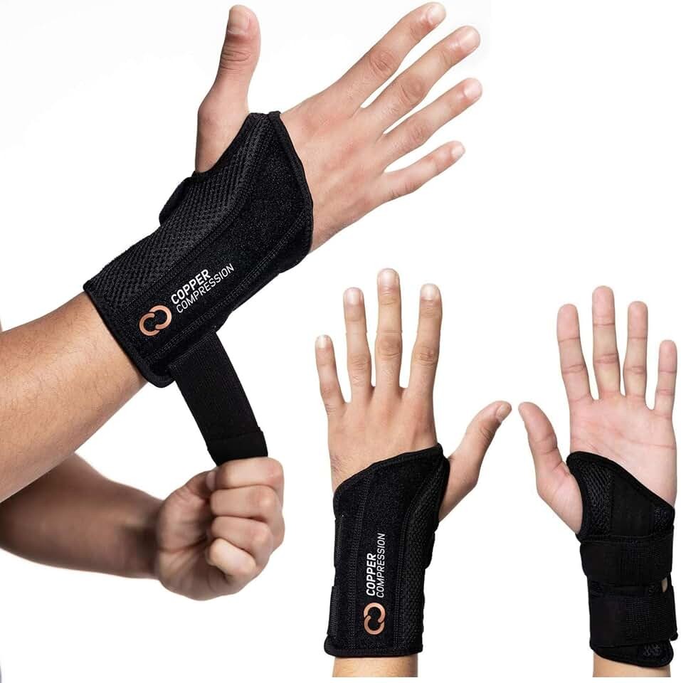 Copper Compression Advanced Wrist Brace – Copper Infused Adjustable…