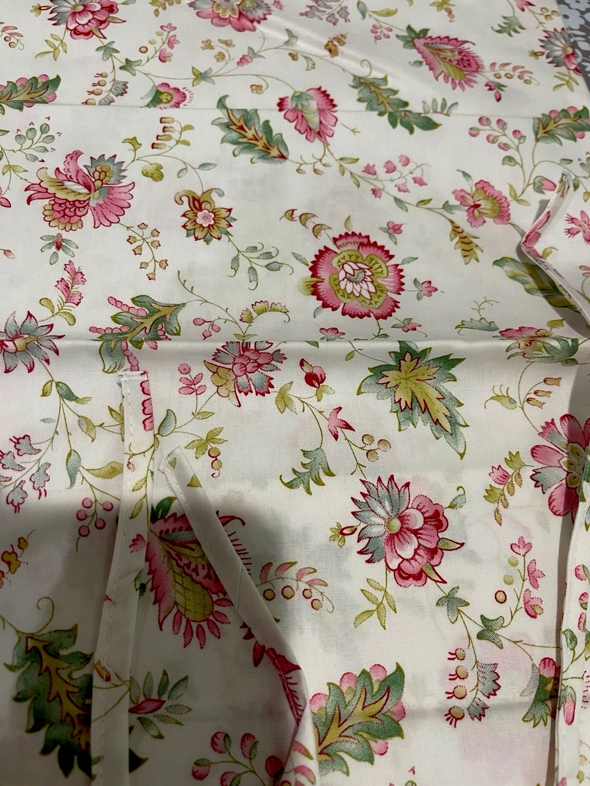 KENZO France NWT (1pc) Boudoir Sham 100% Percale Print Ties Embroidery ONE SHAM