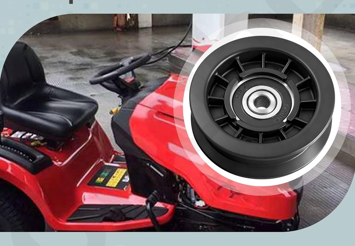 Flat Idler Pulley 54″ For Husqvarna YTH26V54 YTH2754 Z254F Z254i YTH2454 54 Deck
