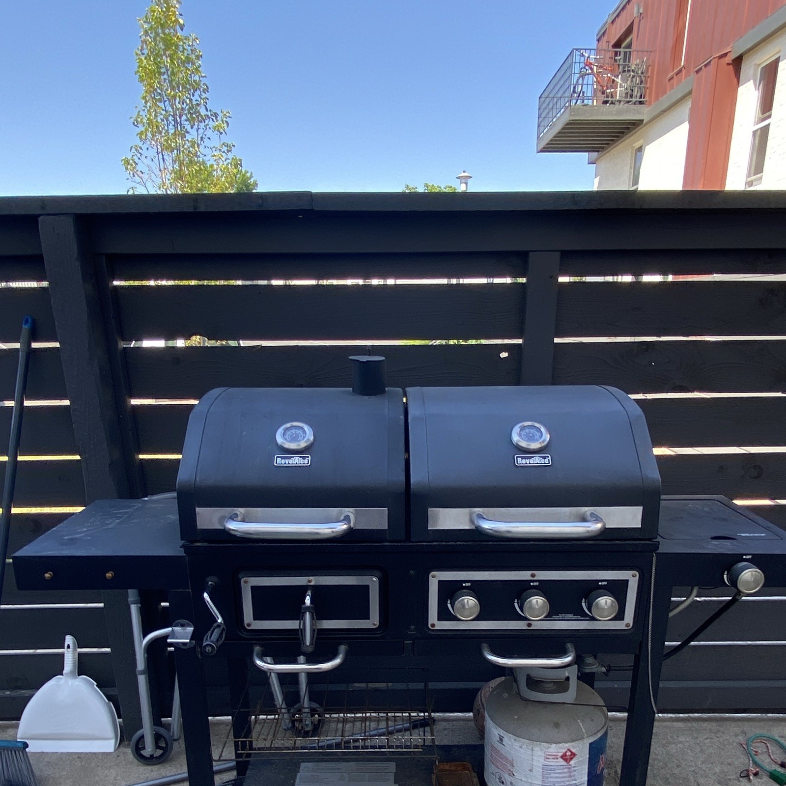 Nexgrill 3-Burner Propane Gas Grill w/ Side Burner Built-In Thermometer