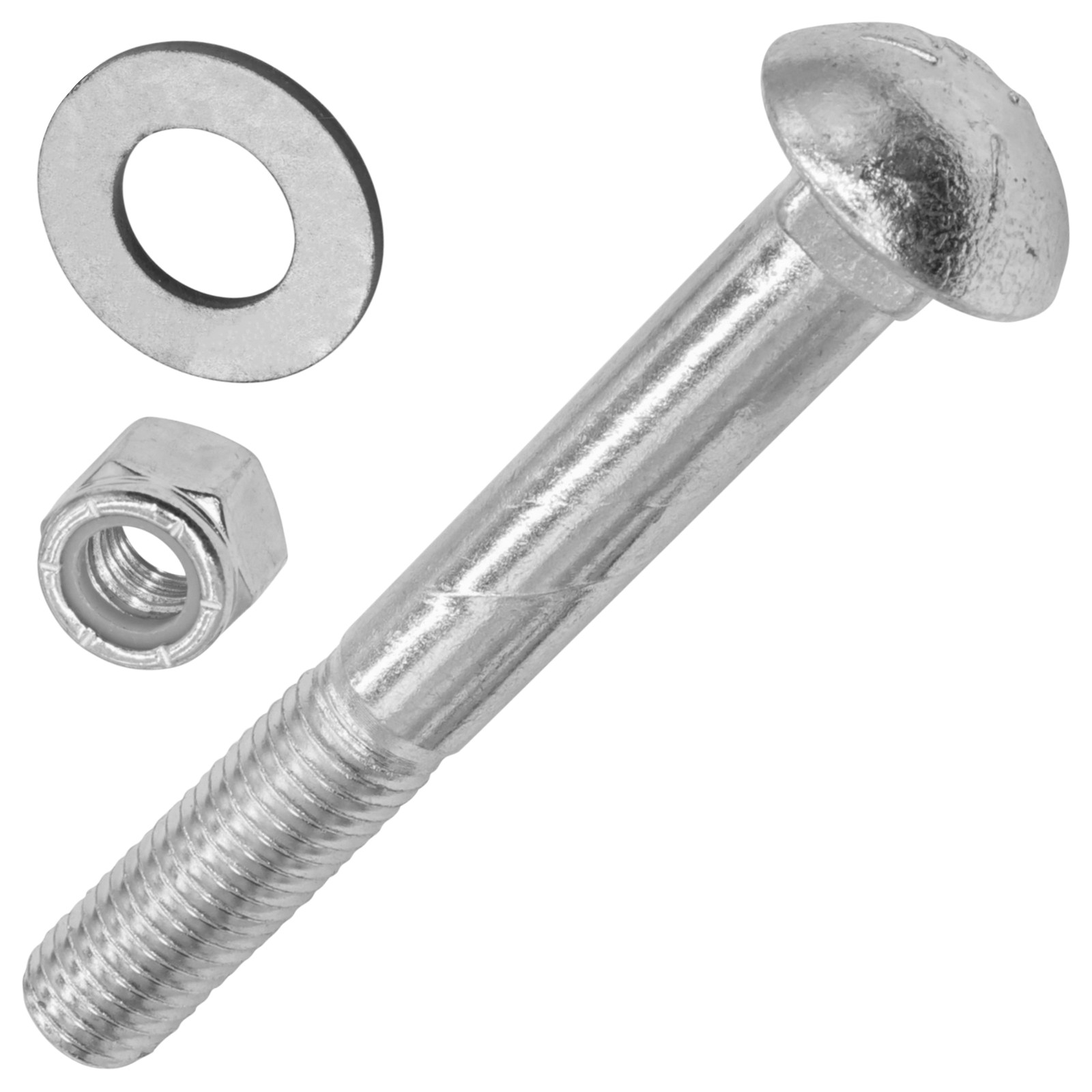 B-278 67240 210-175 Deck Wheel Roller Carriage Bolt Nyloc Nut for Dixie Chopper