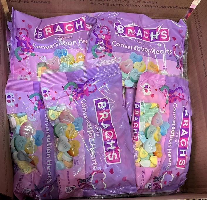 BRACH’S / Classic Conversation Hearts / LOT of (6) 10oz Bags / 🩷Exp. 7/2027🩷
