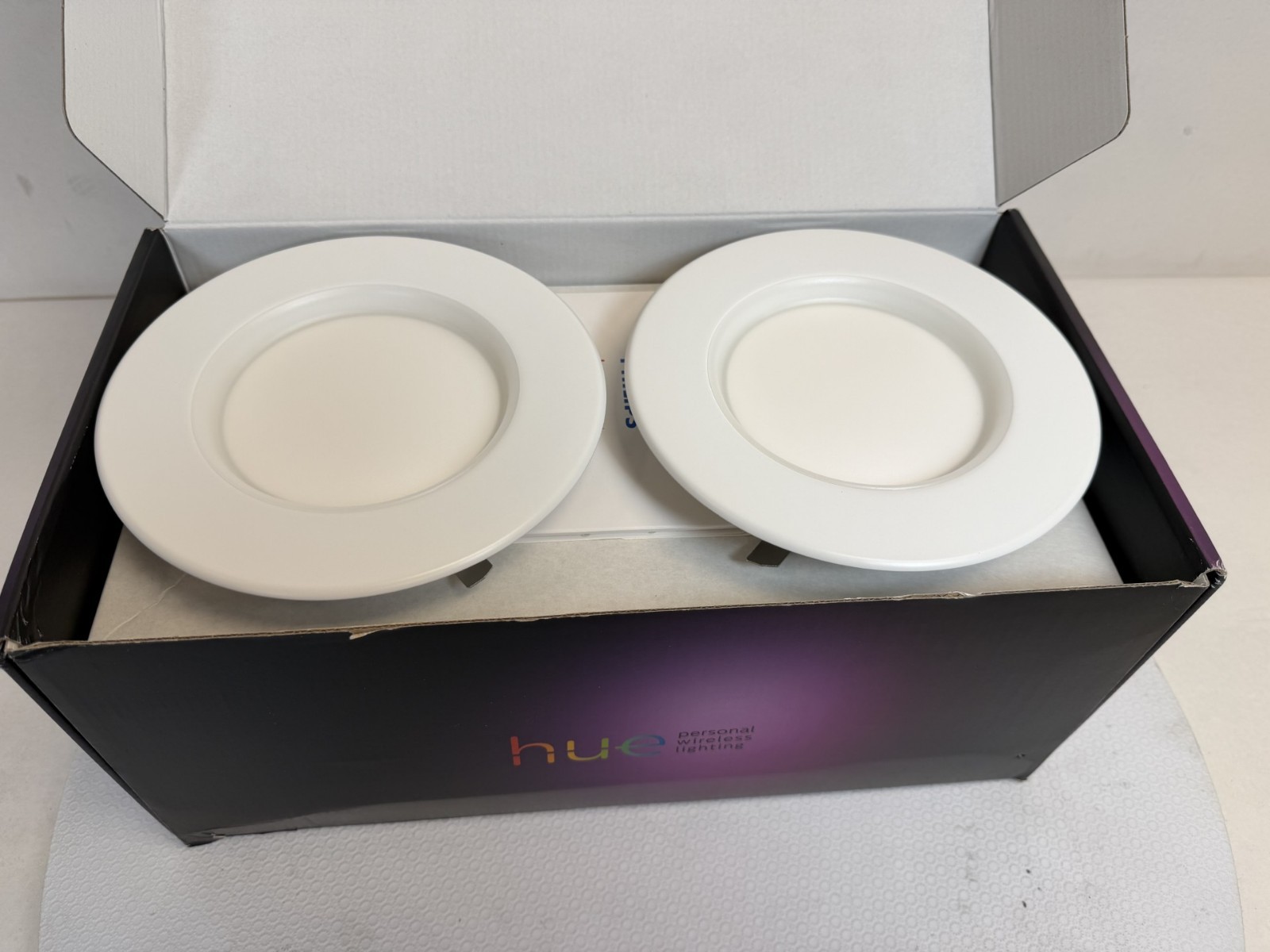 Philips Hue 5/6″ Recessed Smart Downlight (White & Color Ambiance, 4-Pack)