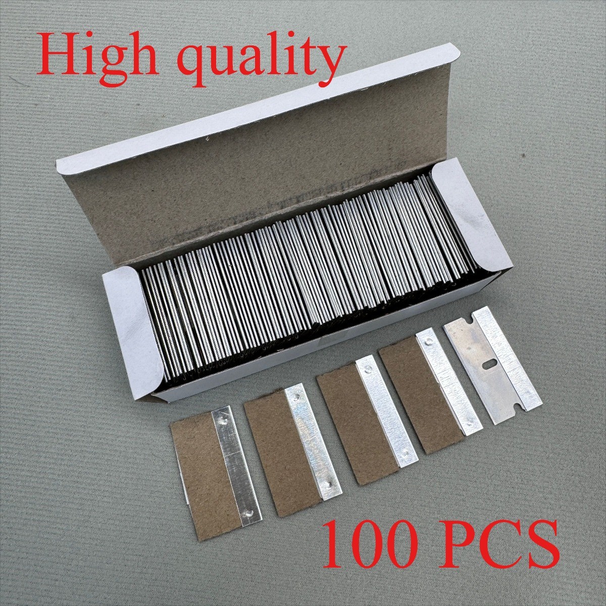 100 PCS Razor Blades Single Edge Extra Sharp Heat Treated Safety Knife Scrapers