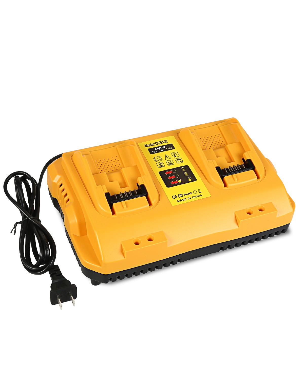 1Pack/2Pack For DEWALT DCB102 12V/20V Fast Battery Charger Lithium XR DCB205