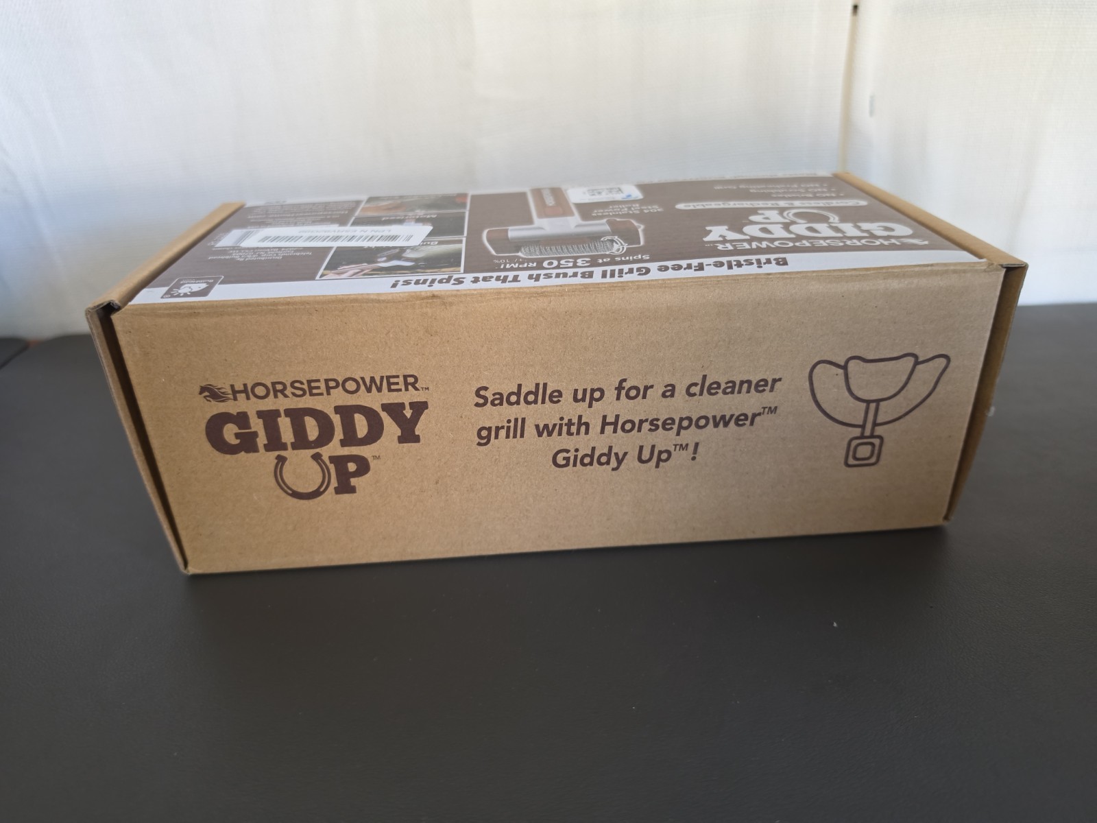 HorsePower Giddy Up Grill Cleaner AS-SEEN-ON-TV, Cordless, Rechargeable BBQ Tool