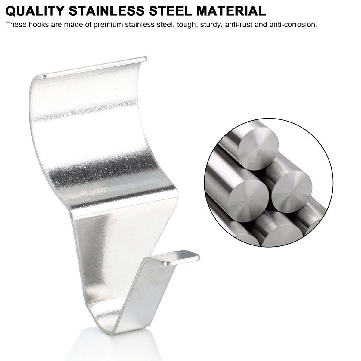 10pcs Vinyl Siding Hooks Low Profile Heavy duty No-Hole Hangers No Drilling