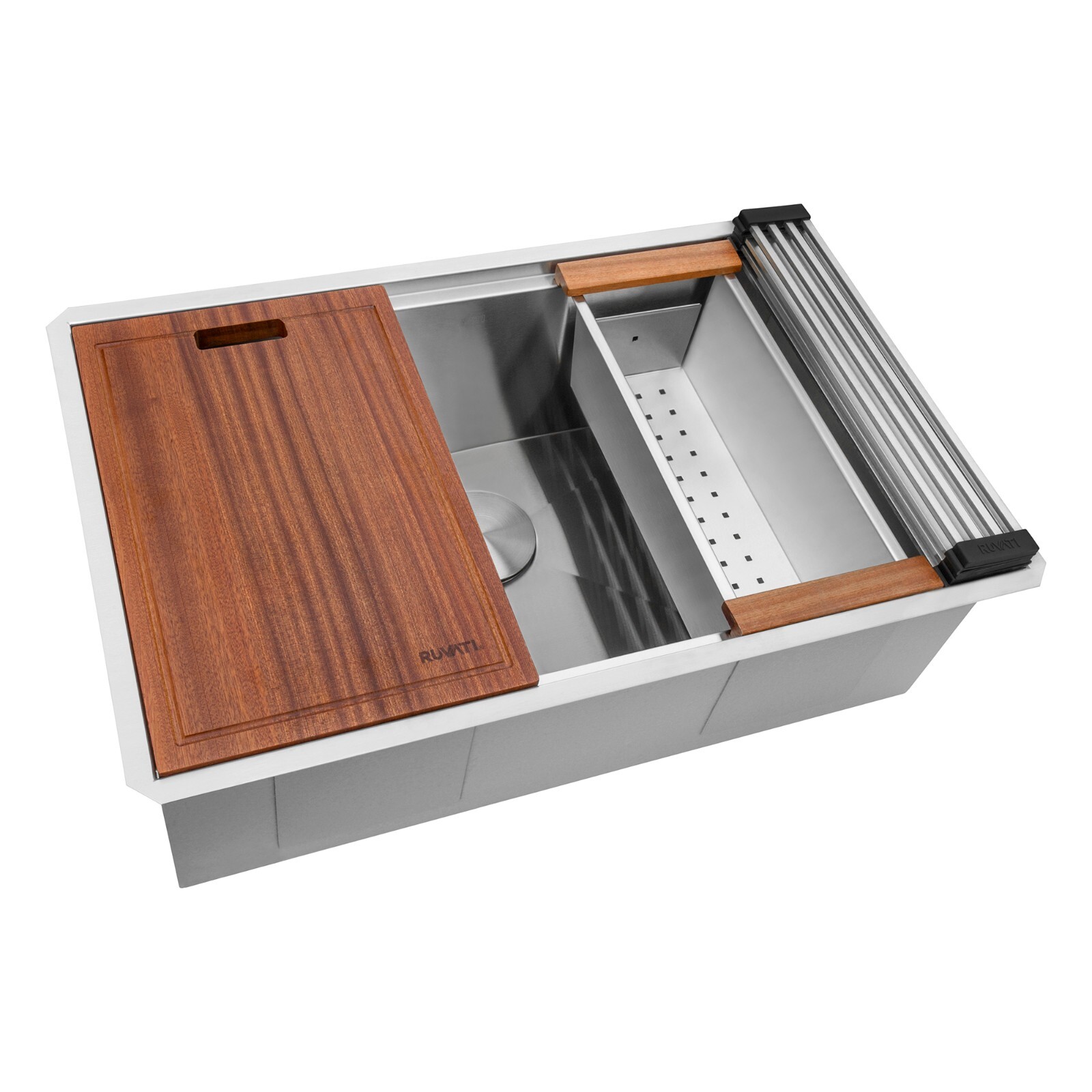 Ruvati 30-inch Workstation Undermount Gauge Kitchen Sink- RVH8310