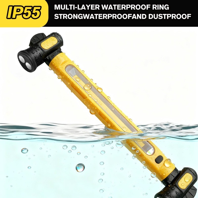 2Pack Under Hood Work Light Bar,6000mAh LED Magnetic Light Bar with Hooks