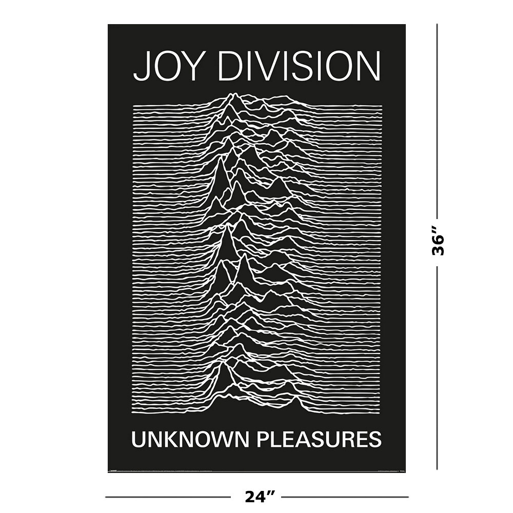 Joy Division – Music Poster (Unknown Pleasure) (Size: 24″ x 36″)