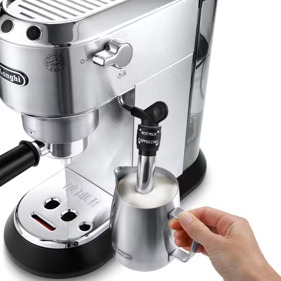 Delonghi EC685M Dedica Automatic Espresso Cappuccino Maker Machine 35oz Metallic