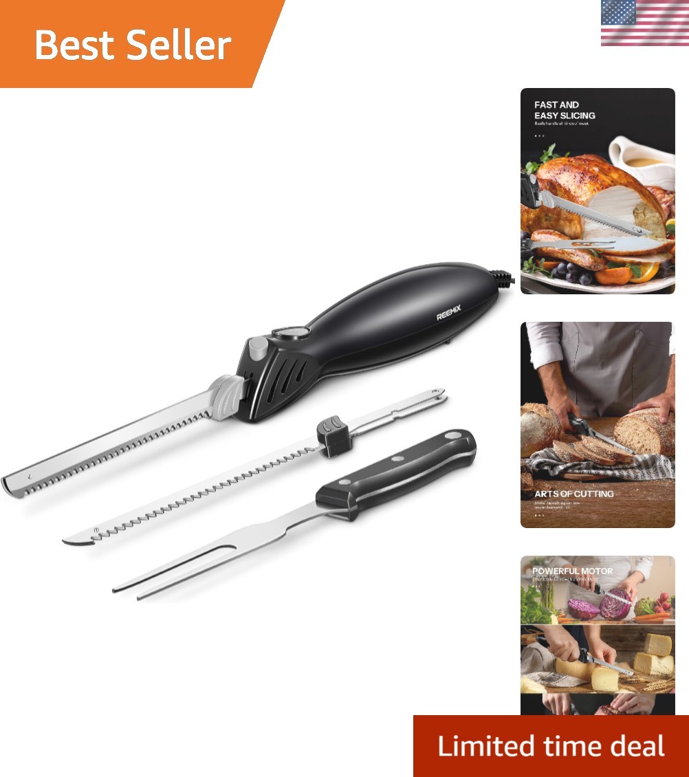 Electric Knife, Z3042 Electric Knife Set | for Carving Meats, Poultry, Bread,…
