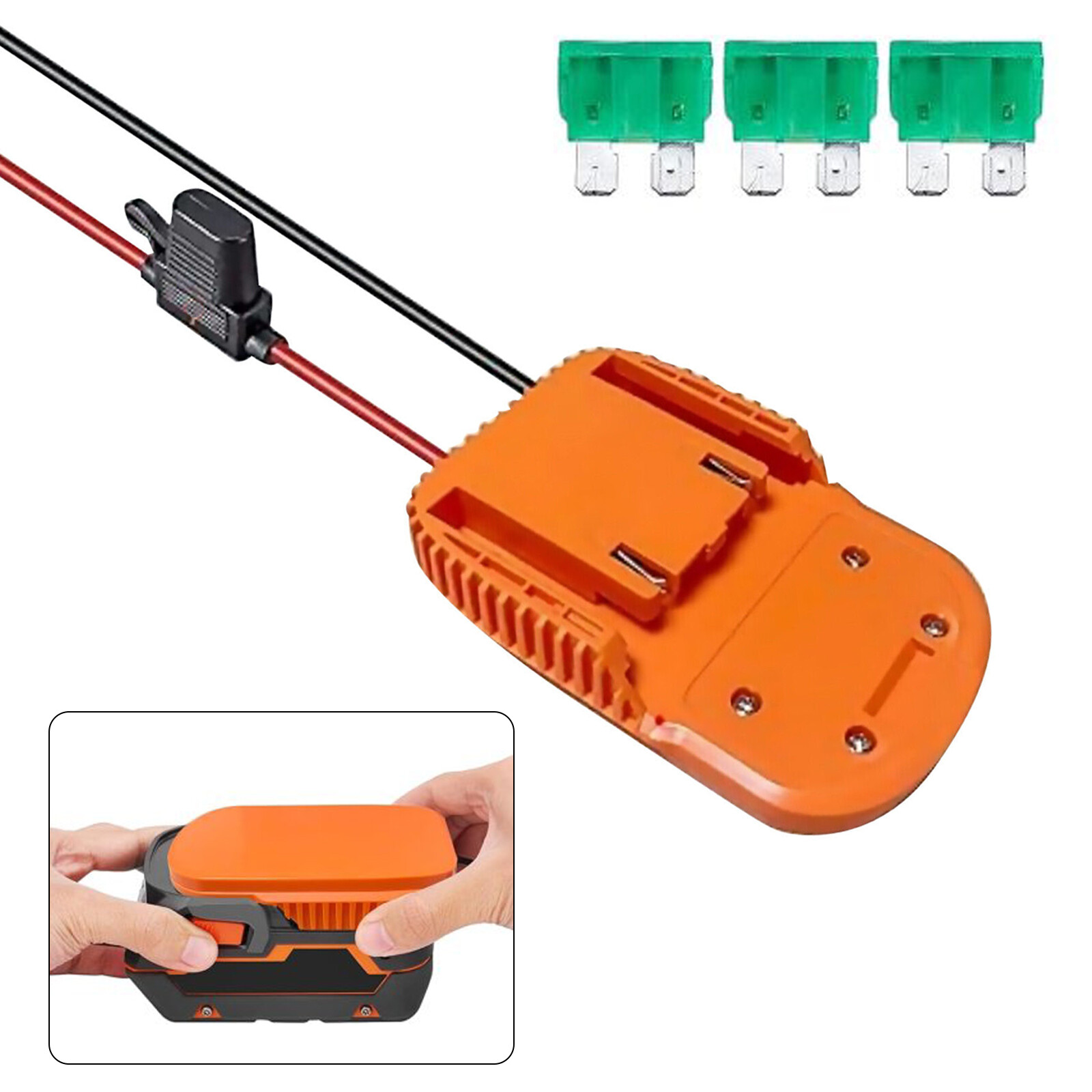Power Wheels Adapter for Ridgid Battery 18V AEG Li-Ion Dock Power Connection USA