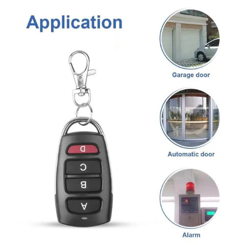 Universal 433mhz Wireless Electric Gate Garage Door Remote Control Key Fob Hand