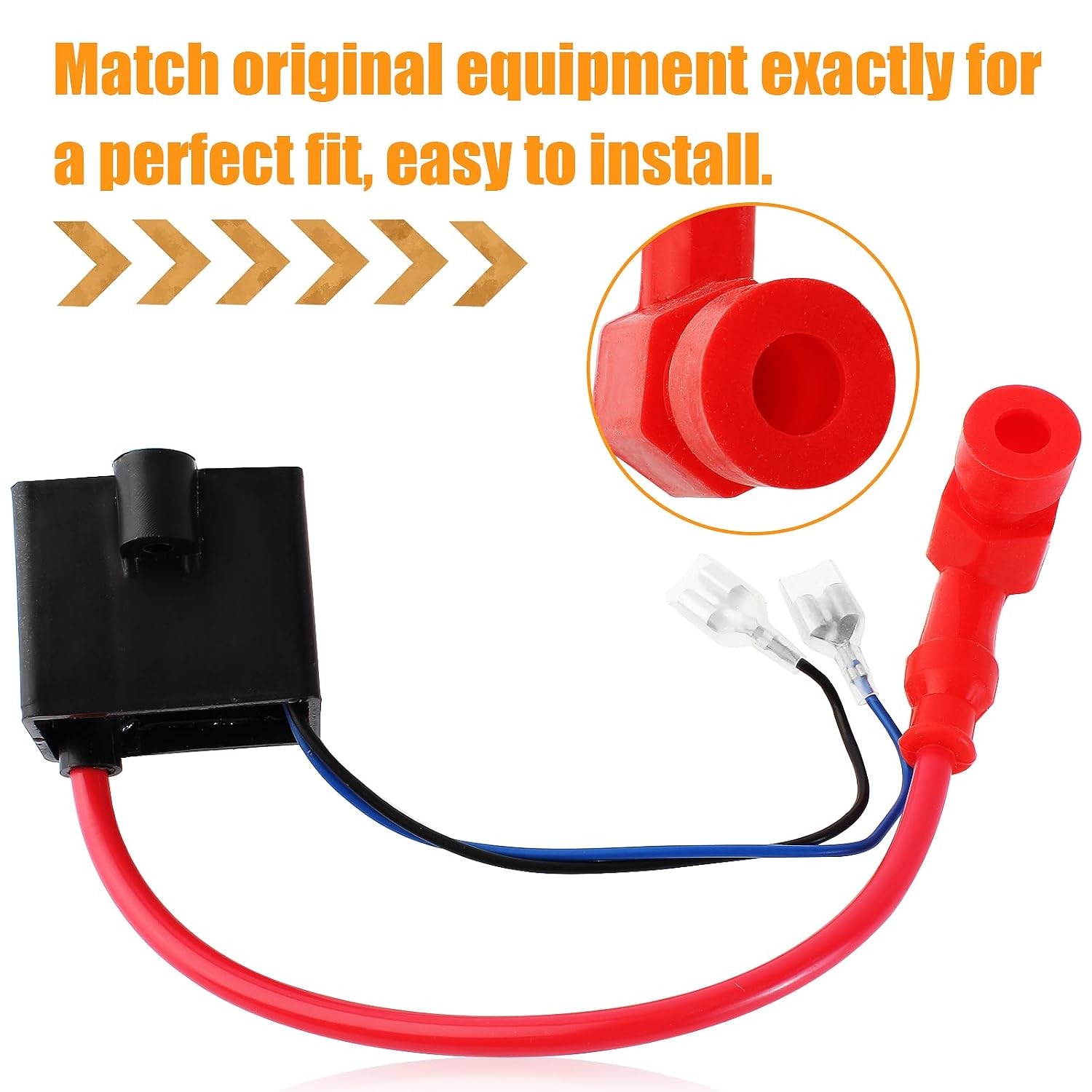 High Performance CDI Ignition Coil for 49cc 50cc 60cc 66cc 80cc 2-Stroke Engines