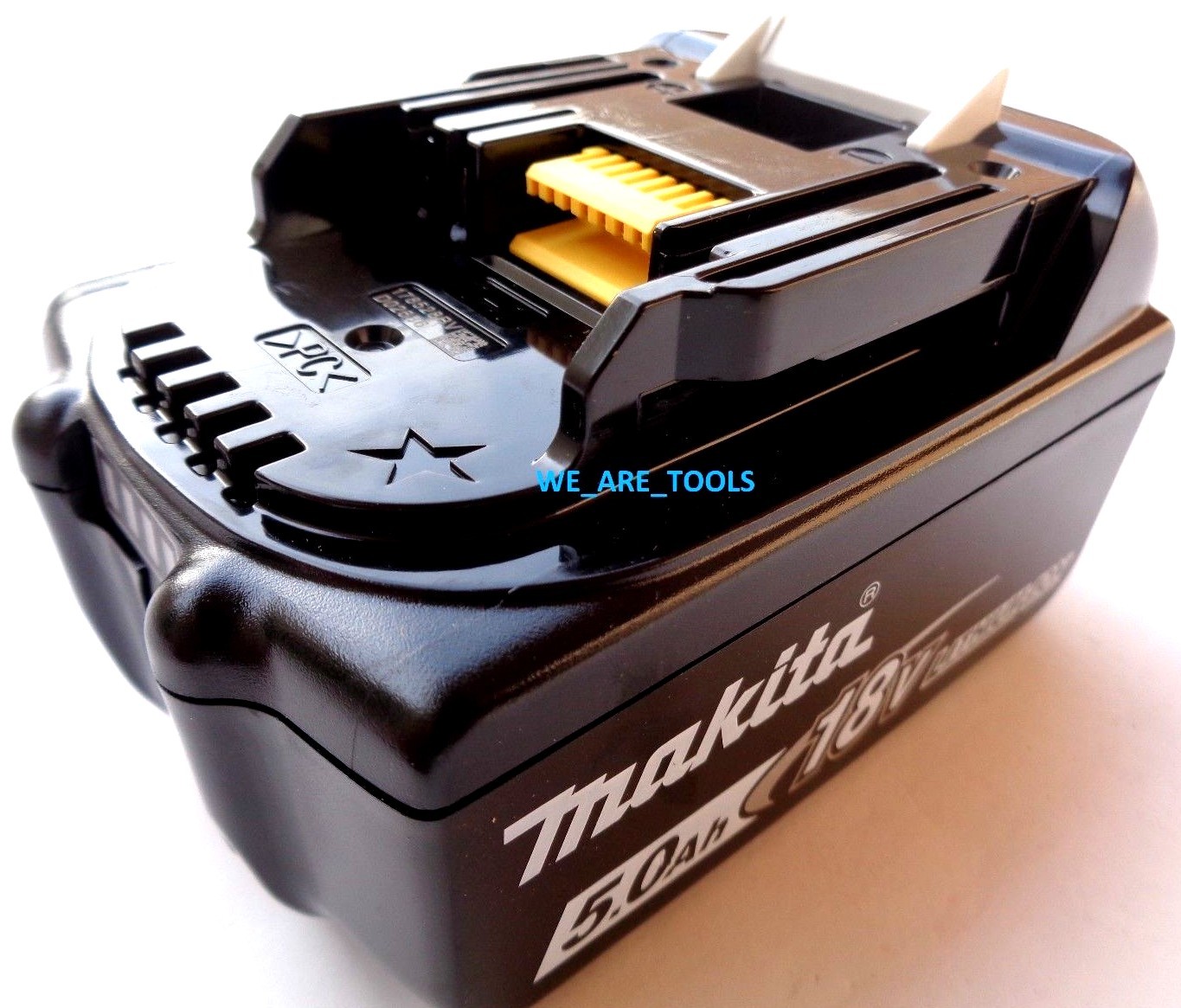 (2) New Makita Genuine BL1850B 5.0 AH Batteries 18 Volt LXT 18V LED BL1850B-2
