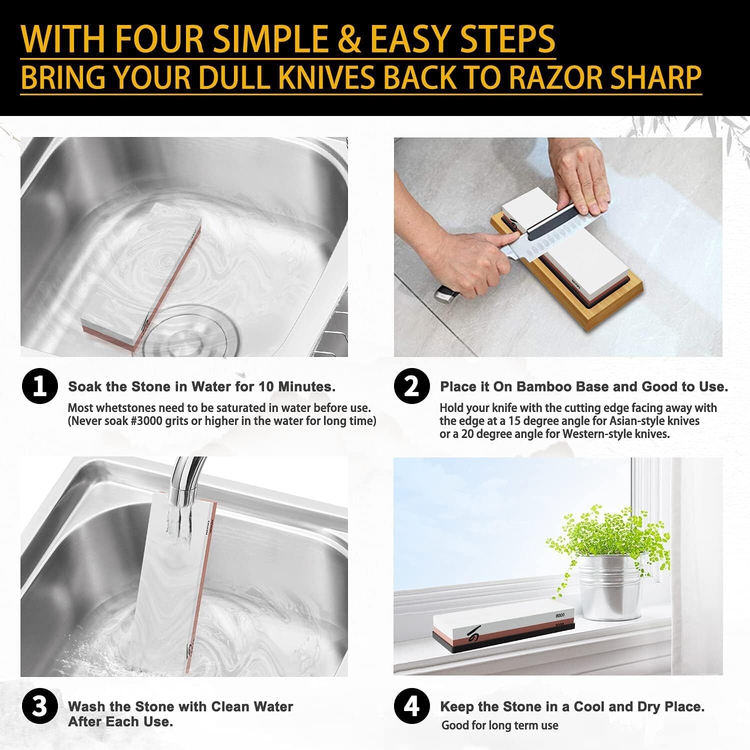 Complete Knife Sharpening Kit with Cut-Resistant Gloves – Perfect for All Blades