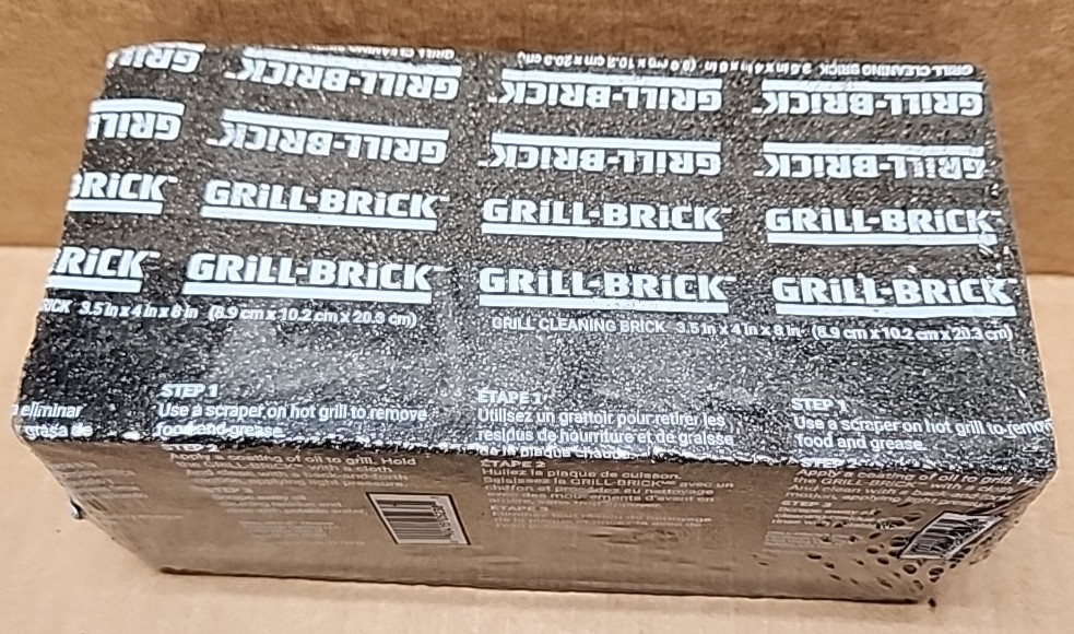 Grill-Brick Grill Cleaning Brick 3.5 in x 4 in x 8 in /Case of 12