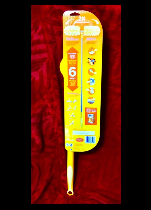 Swiffer Dusters 6’ ft Extender Handle Kit w/ 4 Refills: DOUBLE Ended,ceiling,fan