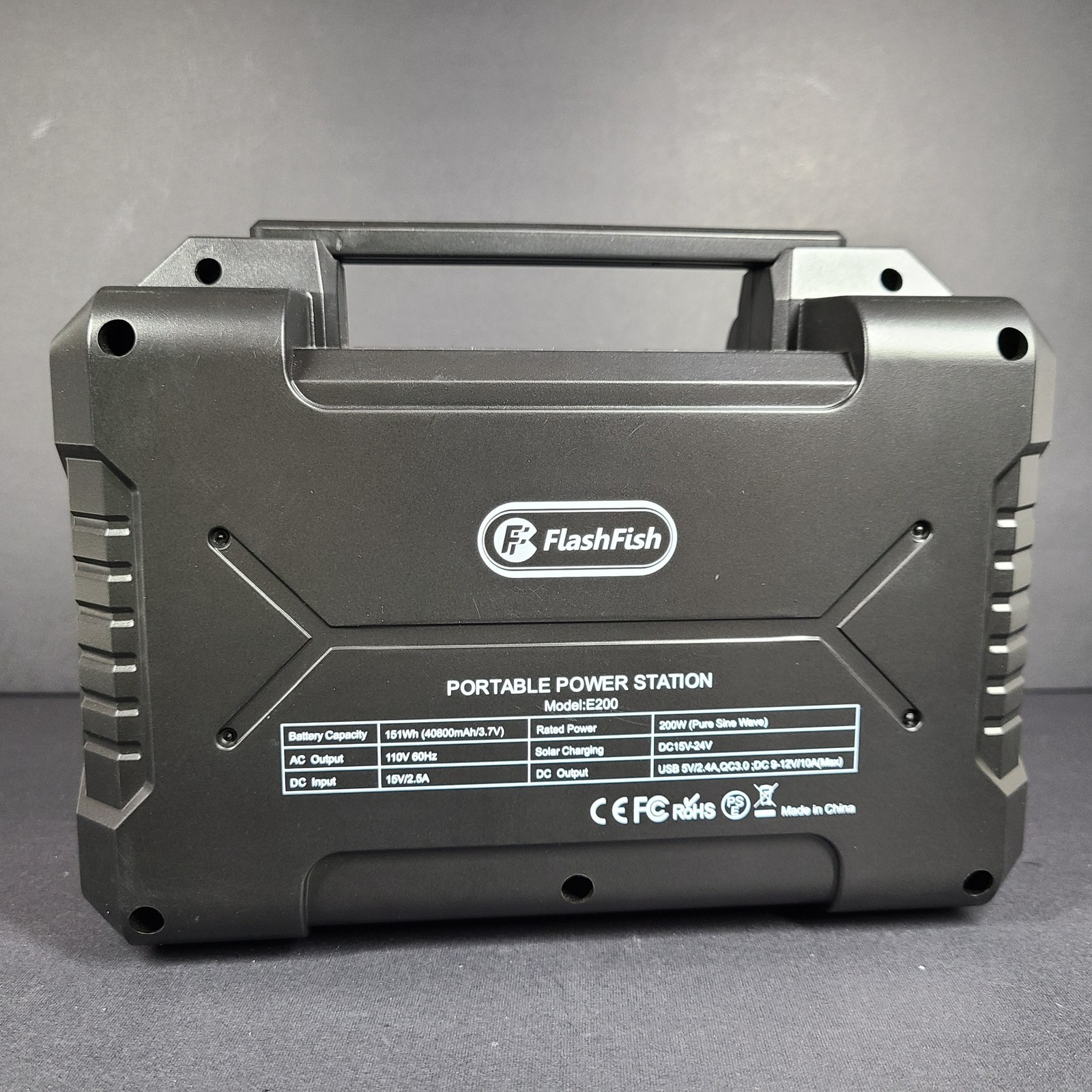 FlashFish E200 Portable Power Station | 200W 151Wh/40800mAh AC and DC