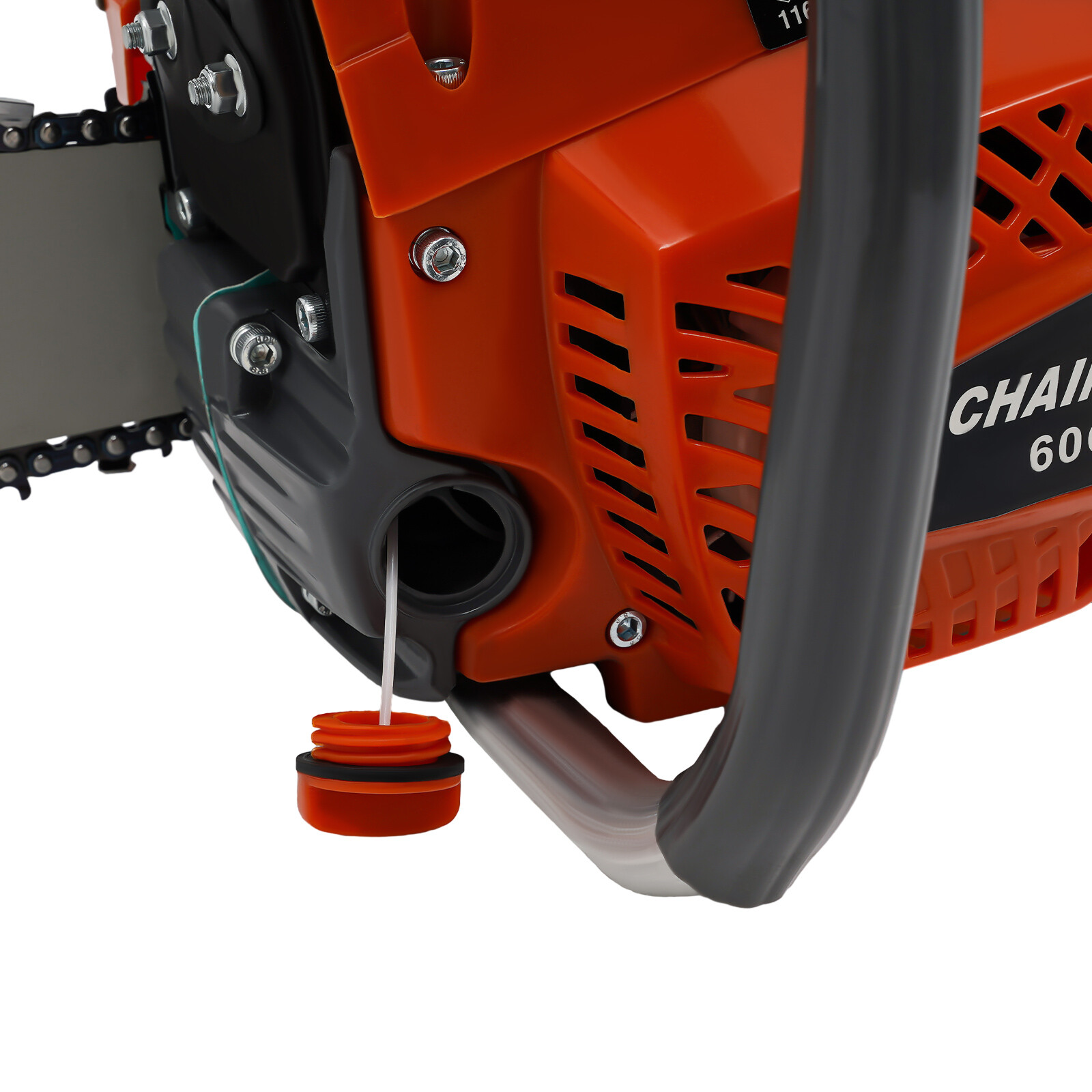 60cc Gas Powered Chainsaw with 22” Guide Bar Saw Chain 2-Stroke Engine Cut Wood