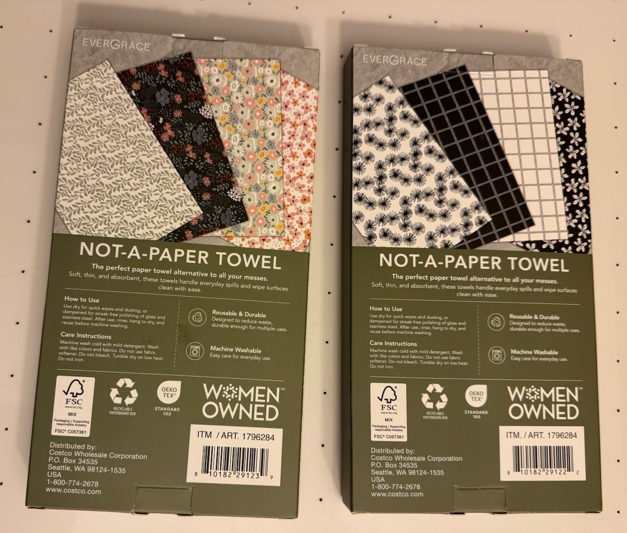 2-EverGrace Not-A-Paper Towel Reusable Towels 12-pack Each 13″x8.5″ NEW
