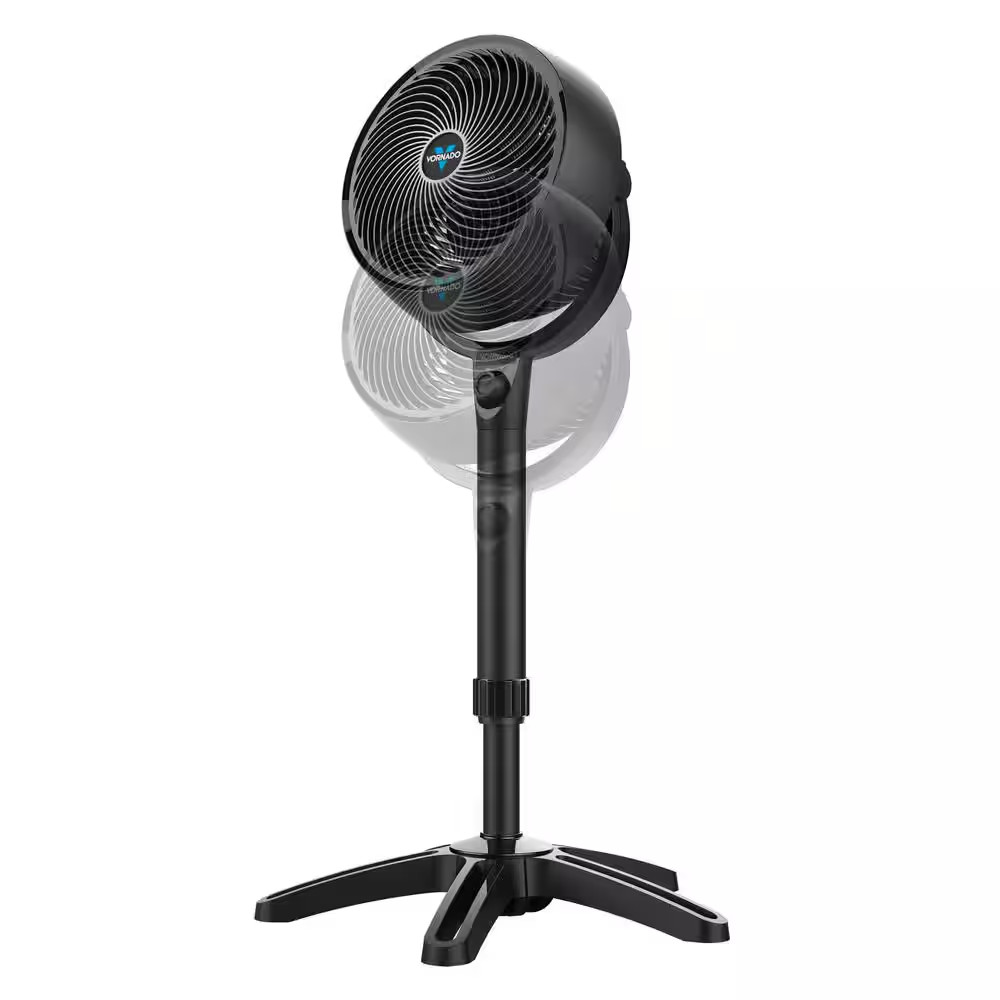 683 Pedestal Whole Room Air Circulator Fan, 32 In.-38 In. Adjustable Height