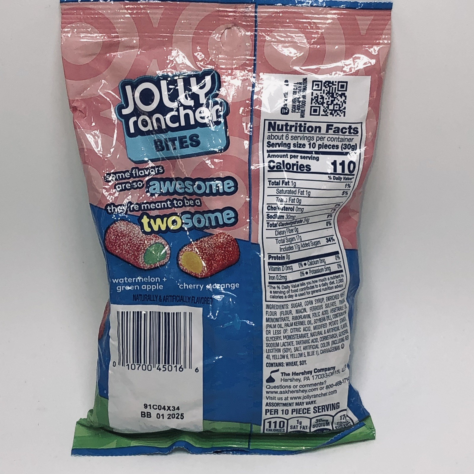 DISCONTINUED JOLLY RANCHER BITES ( read Description & see Picture For Date. Soft