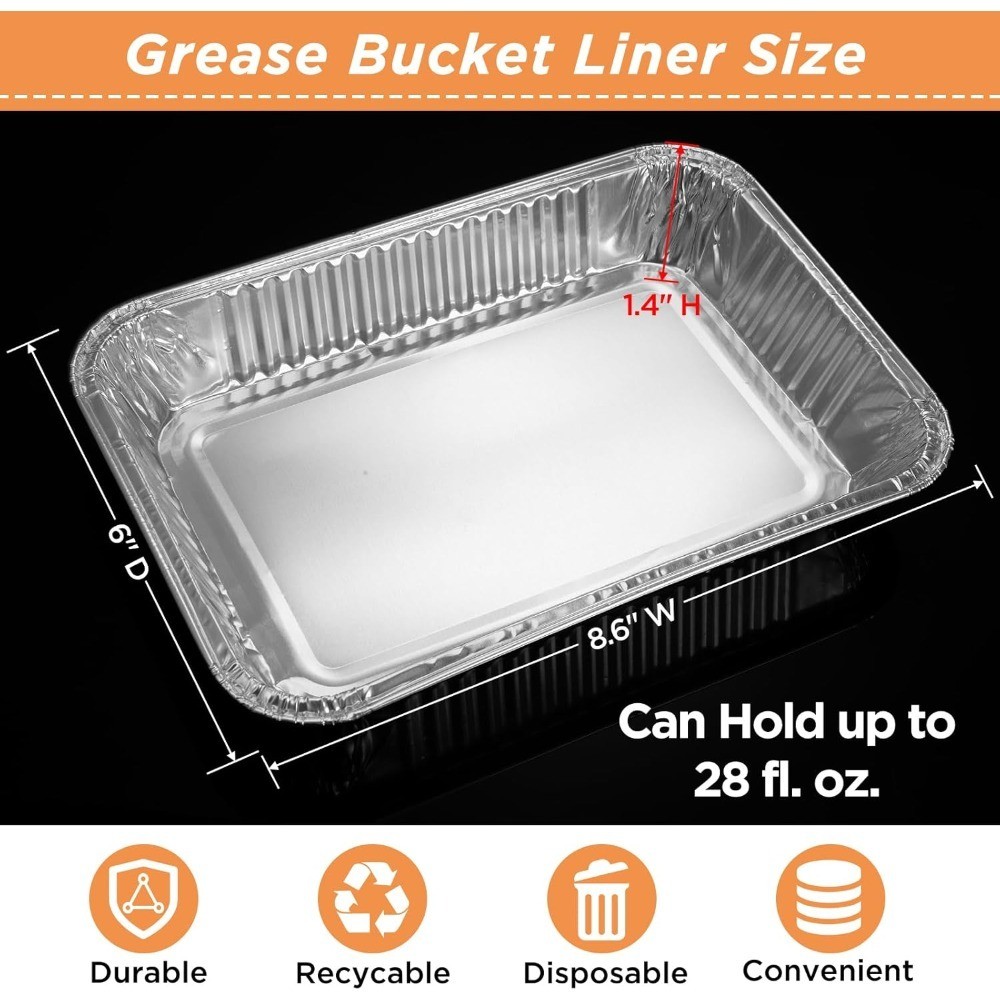 20 Pack Weber Grills Compatible Drip Pans 6415 for Weber Grills Spirit Gas