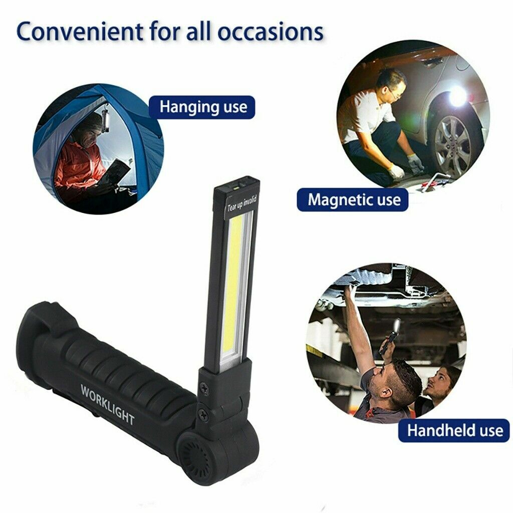 Super Bright 1200000lm Rechargeable LED Work Light Folding Torch Lamp Flashlight