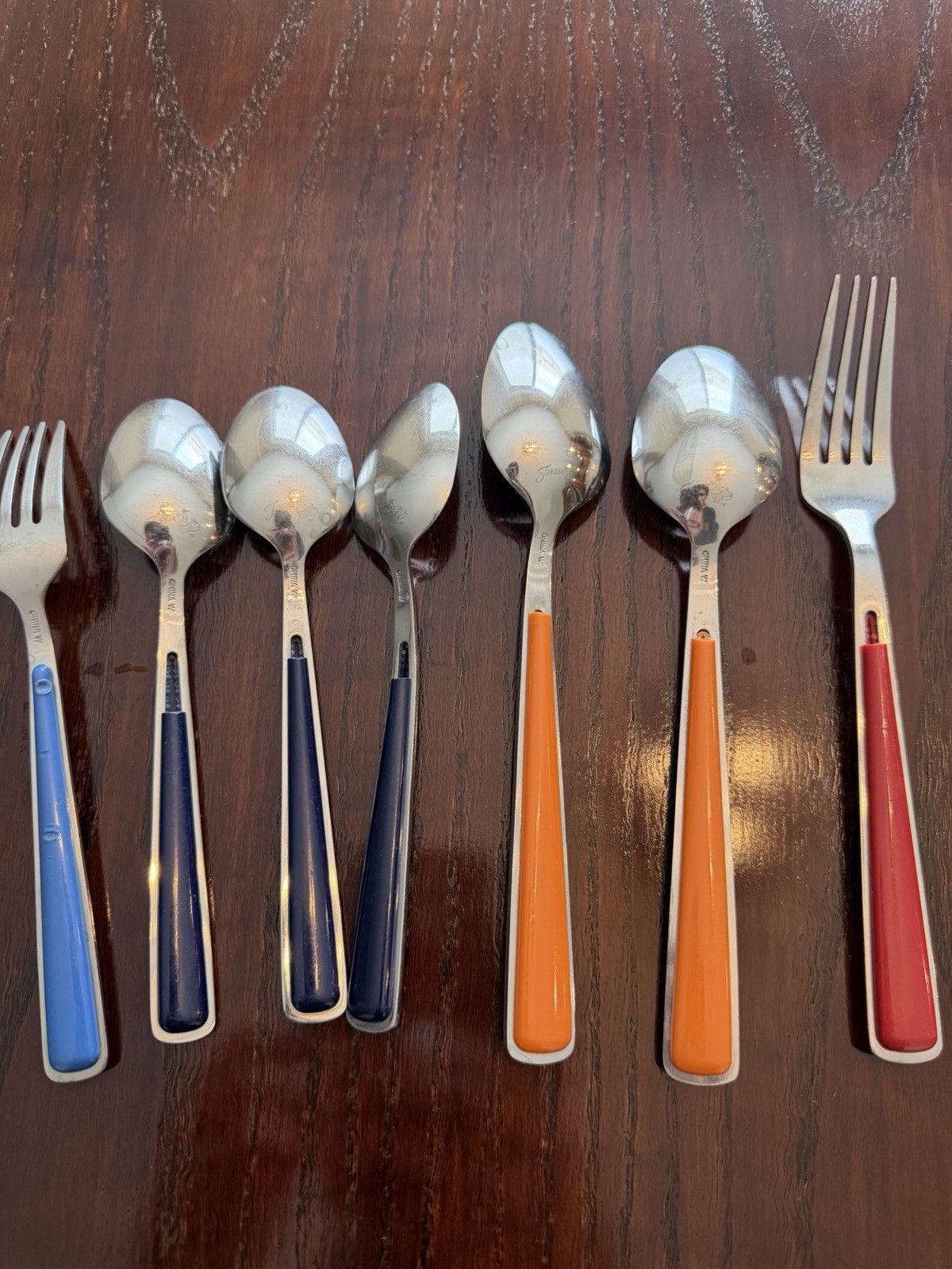 Fiesta Merengue Flatware 37 Piece Stainless Steel ABS Plastic