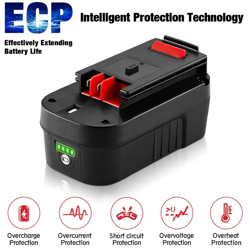 2/1Pack 18V for Black and Decker HPB18 18 Volt 8.0Ah Battery HPB18-OPE 244760-00