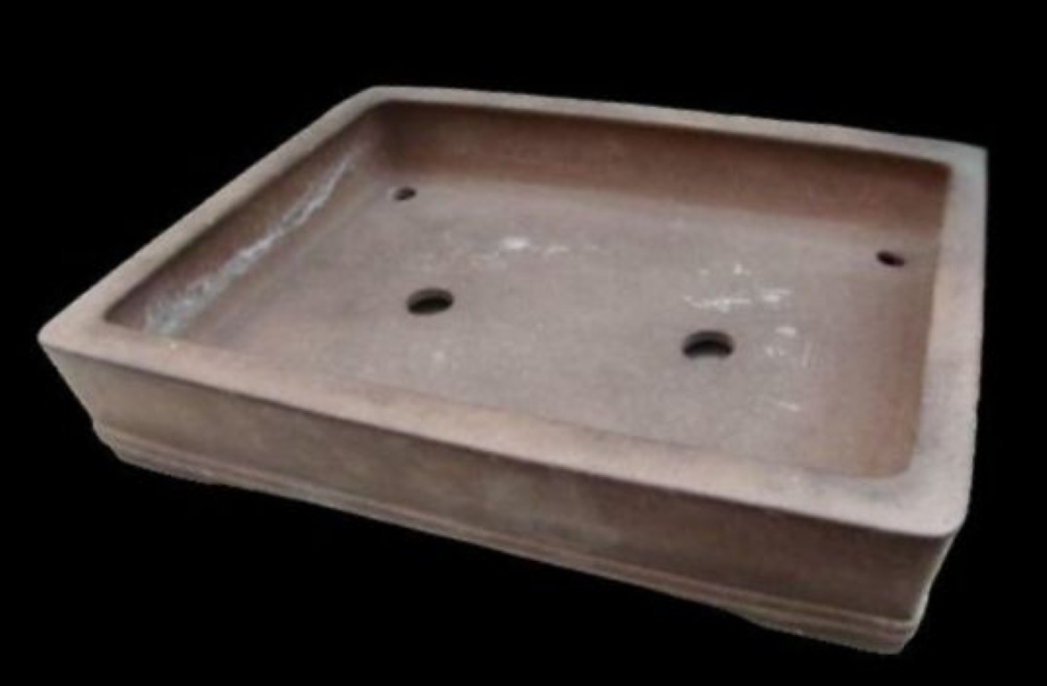 Japanese Bonsai pot TOKONAME UDEI Unglazed Rectangular shape Extra large W41cm