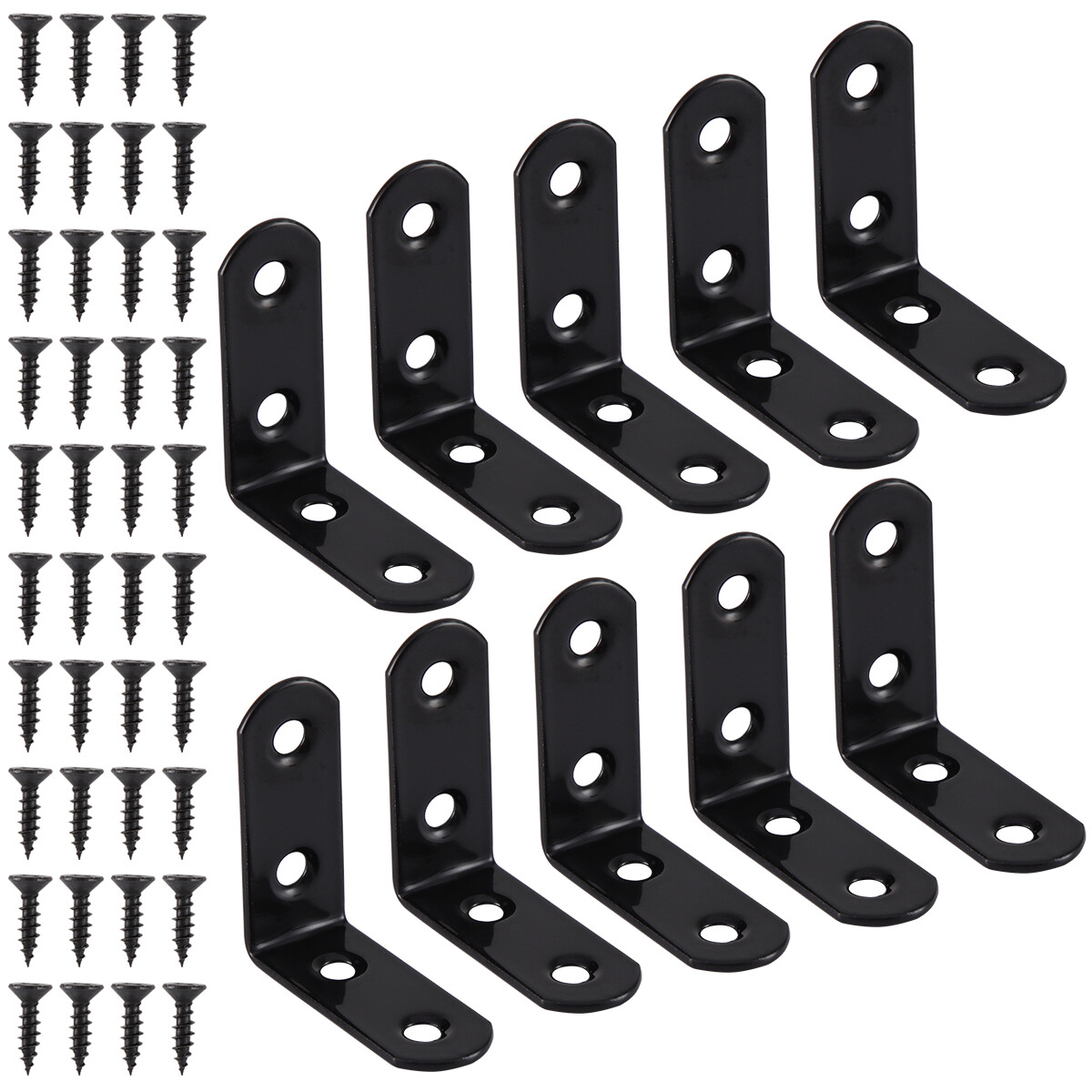 Stainless Steel L-Shaped Bracket Corner Brace 1.5in 90 Degree Angle Corner Lot