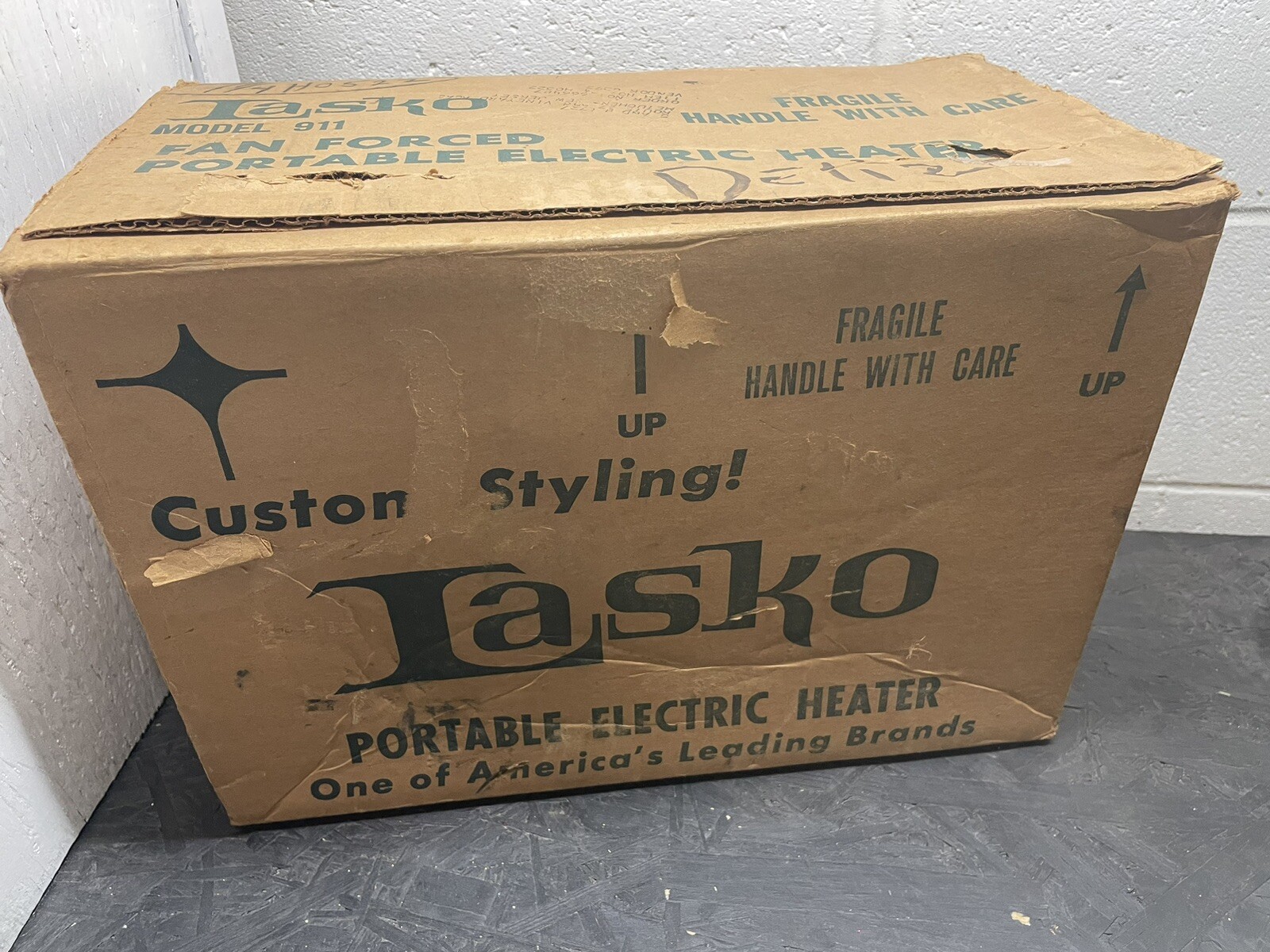 Vintage Lasko Portable Electric Heater 1350 Watt